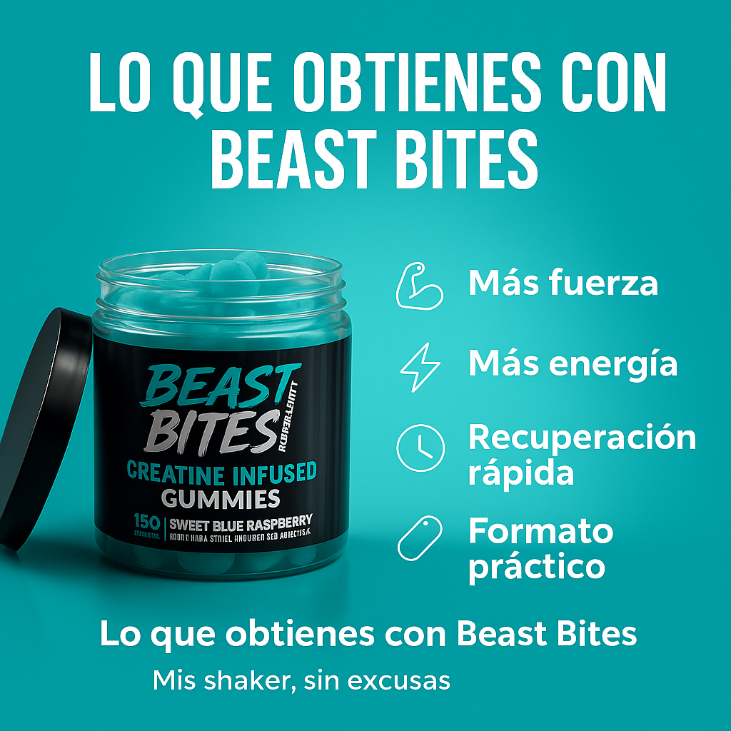 BEAST BITES – Gummies de Creatina