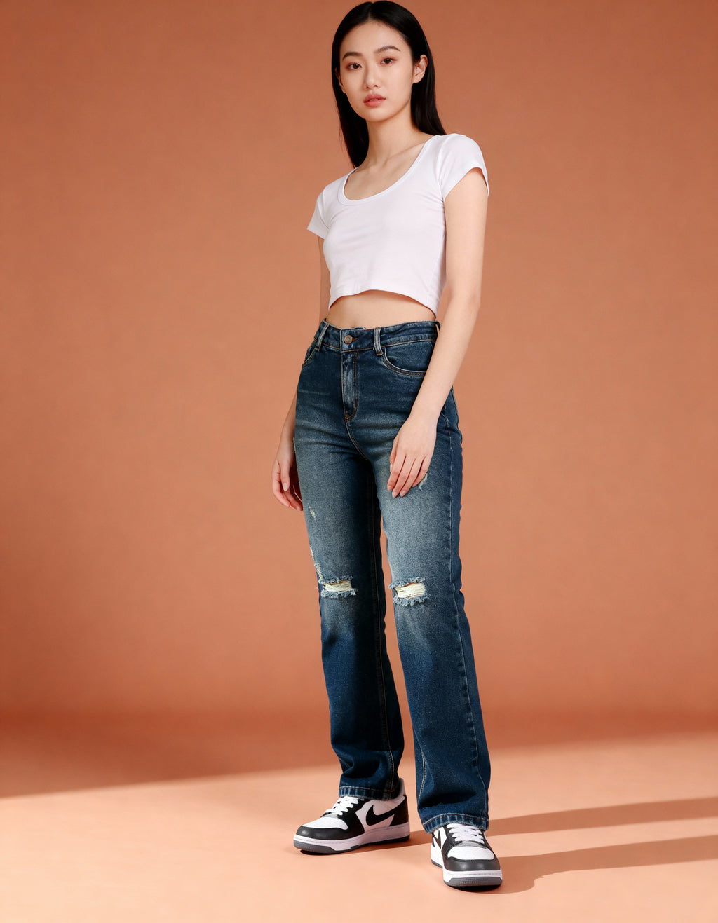 Jean  Mom Fit Slim lv-2809