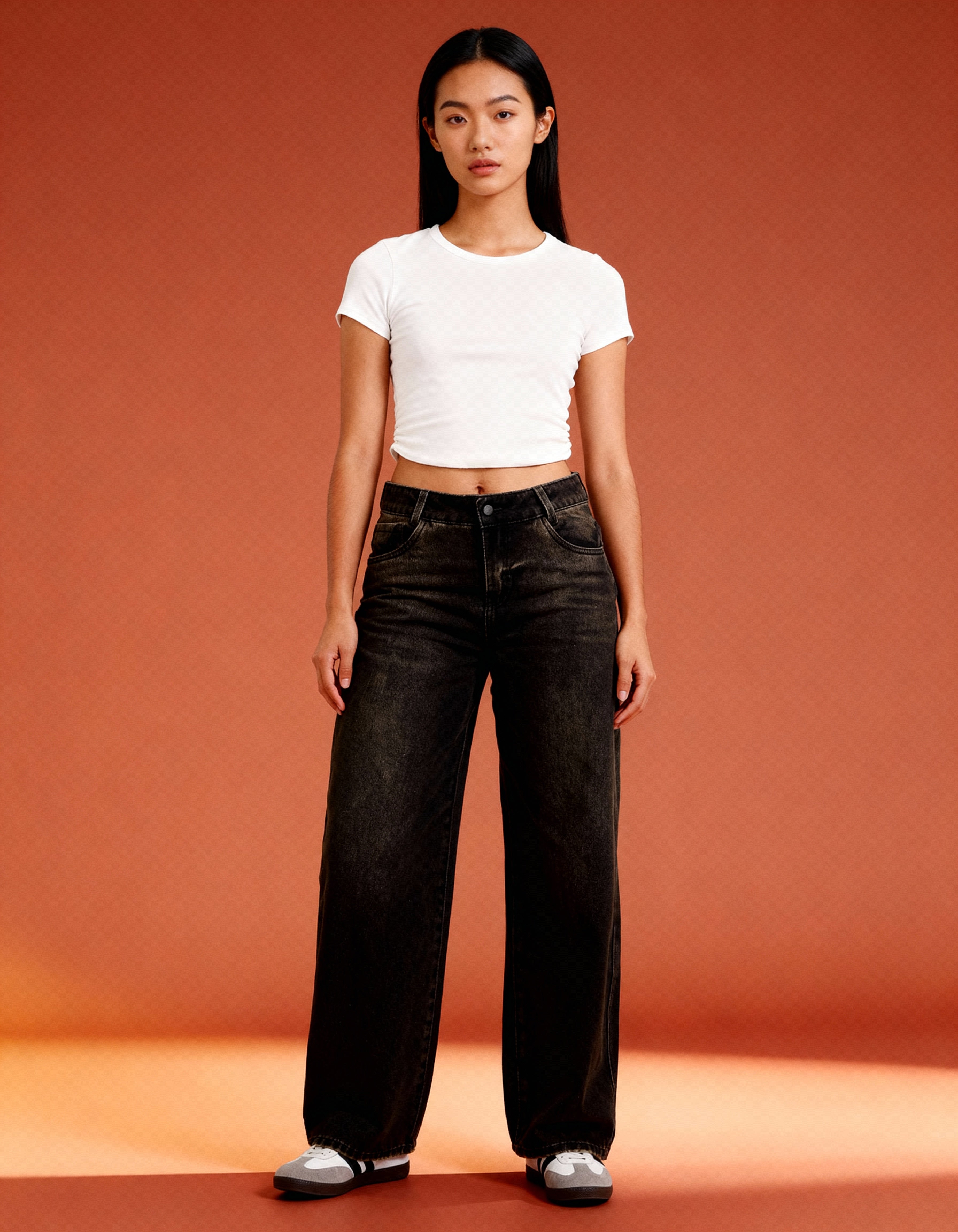 Jean  Mom fit lv-2602 Gris