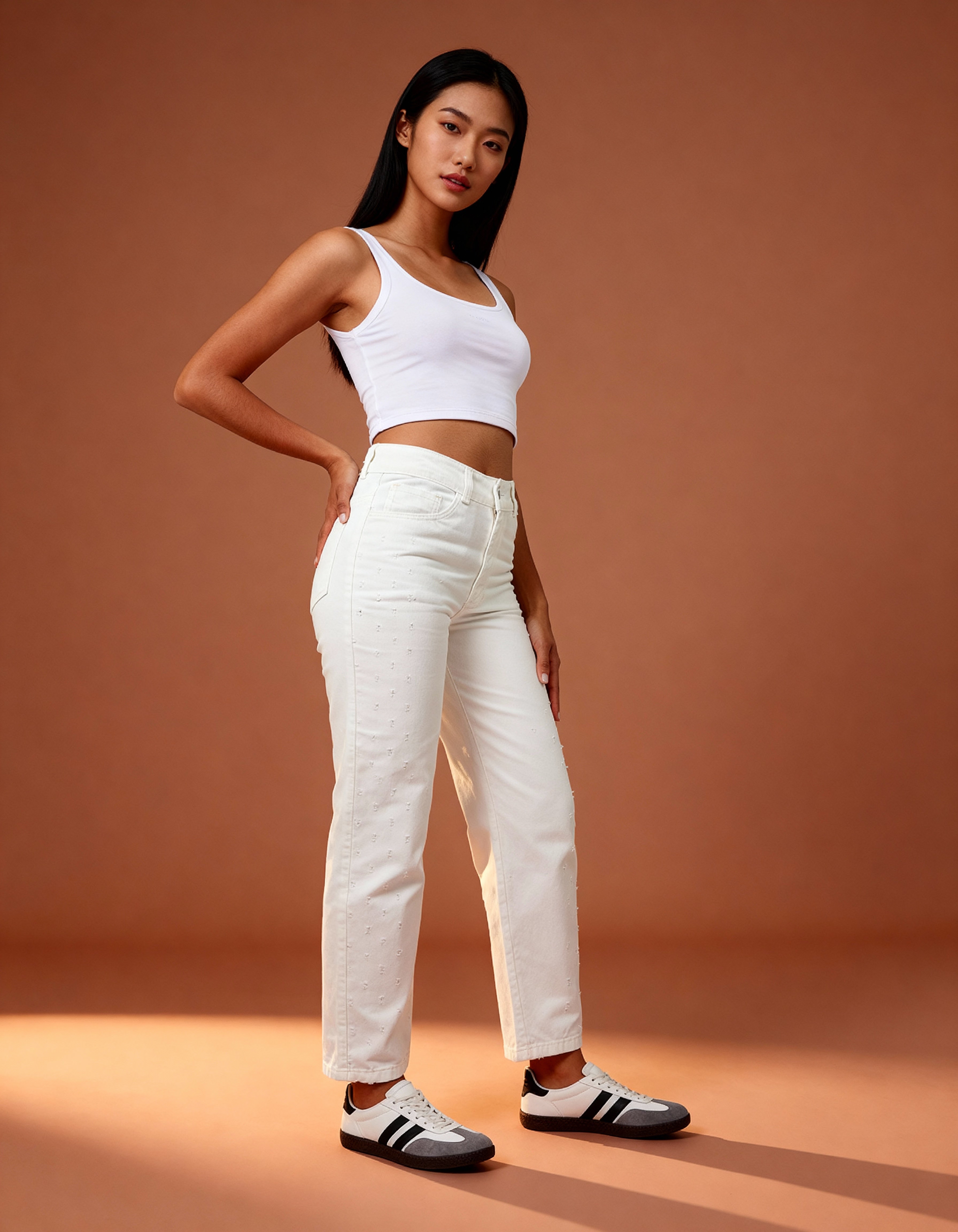 Jean Mom Fit Dama lv-2562 Marfil