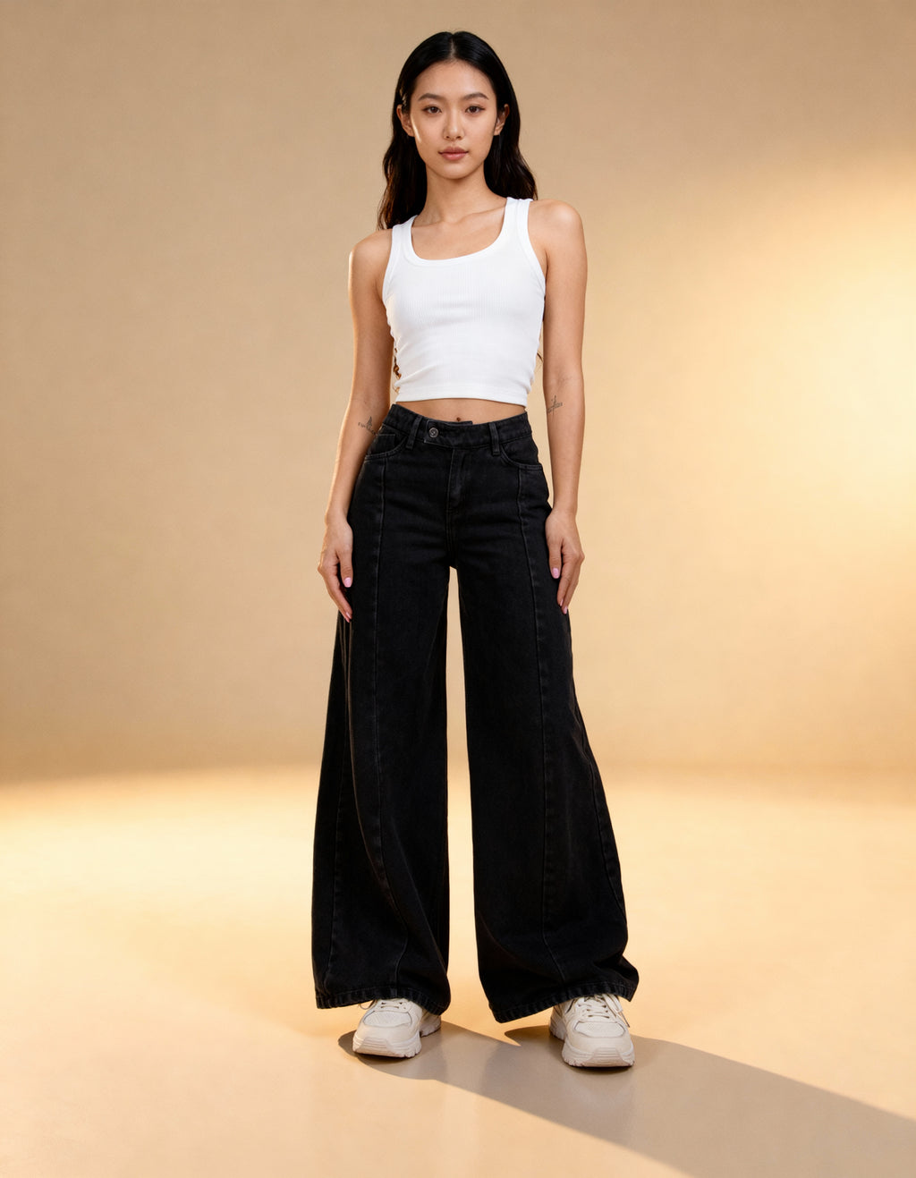 Jean  Super Wide Leg LV-2852 Gris