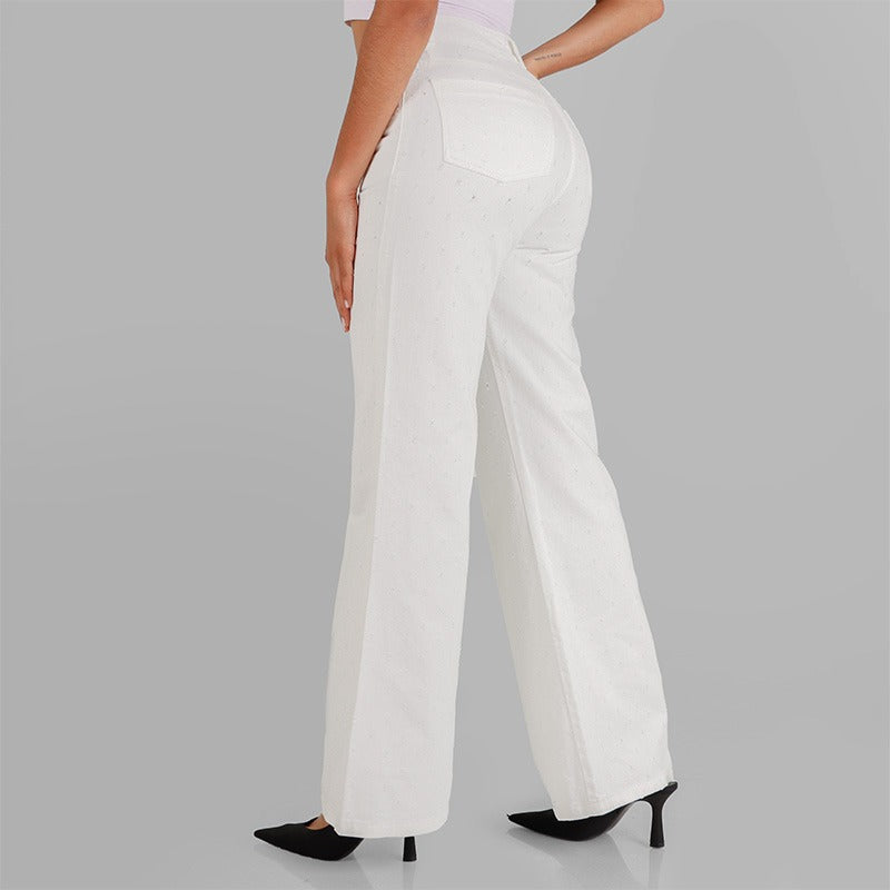 Jean Wide Leg lv-2600 Blanco