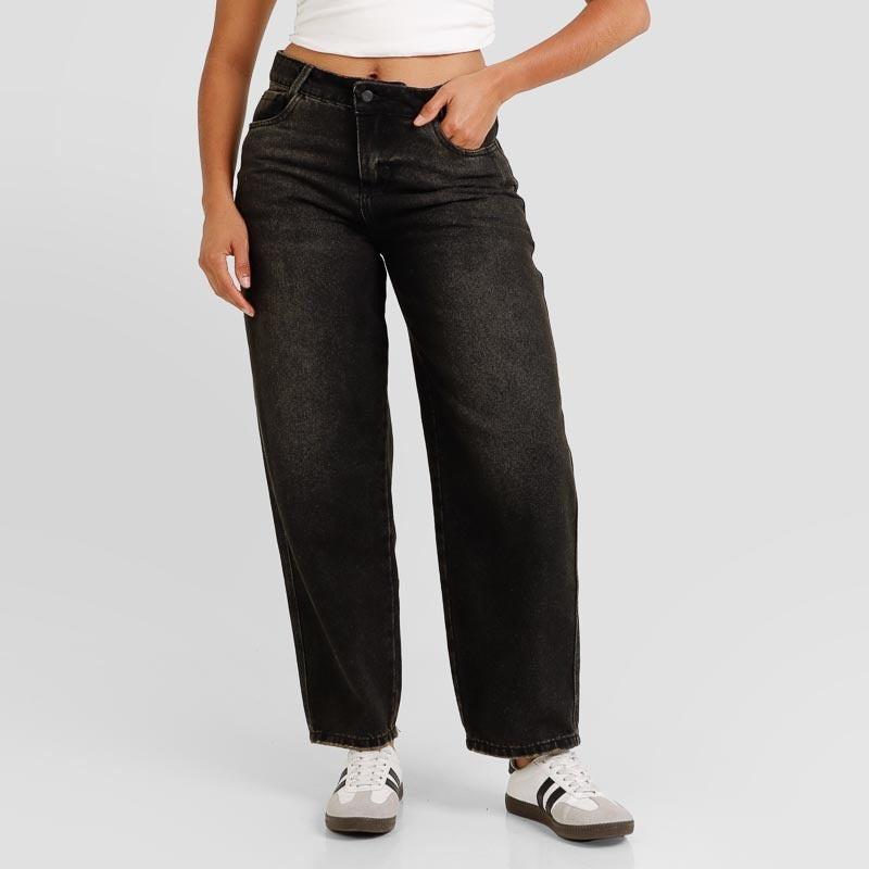 Jean  Mom fit lv-2602 Gris