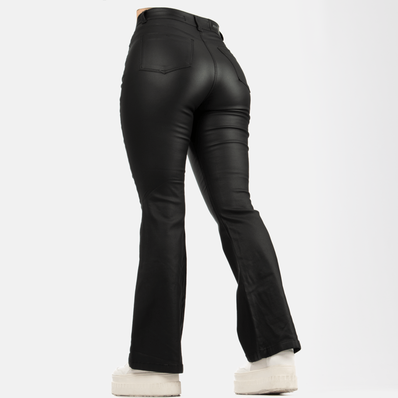 Pantalón efecto piel  Flare LV-2466