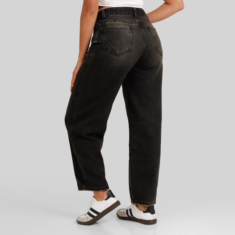 Jean  Mom fit lv-2602 Gris