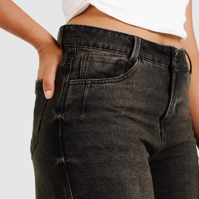 Jean  Mom fit lv-2602 Gris