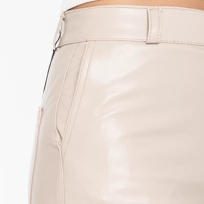 Pantalon Cargo efecto Piel LV-2249 Beige