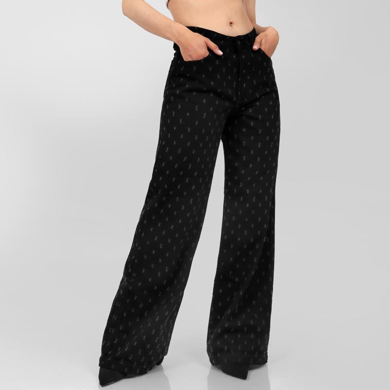 Jean  Wide Leg LV-2554 Negro