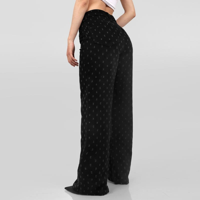 Jean  Wide Leg LV-2554 Negro