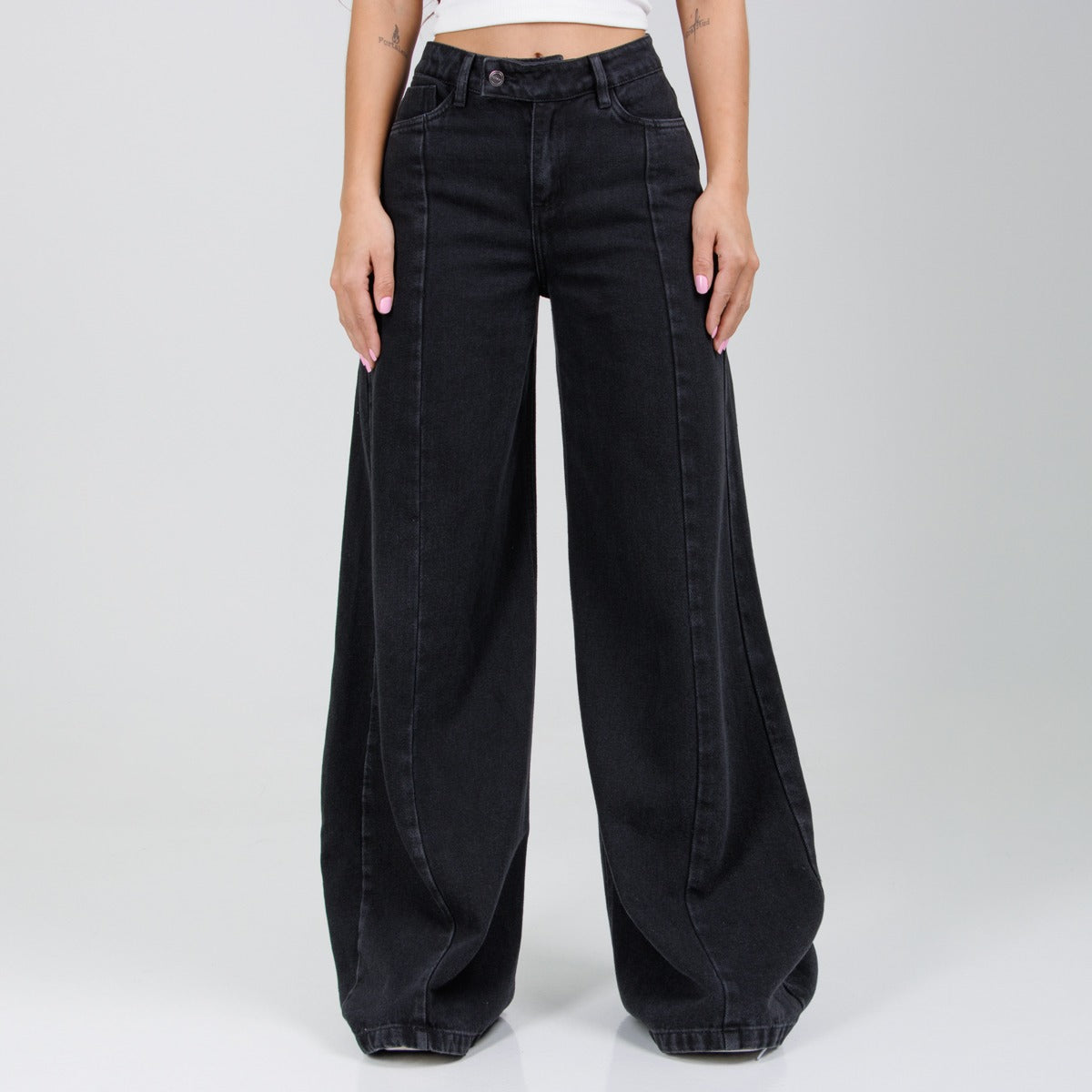 Jean  Super Wide Leg LV-2852 Gris